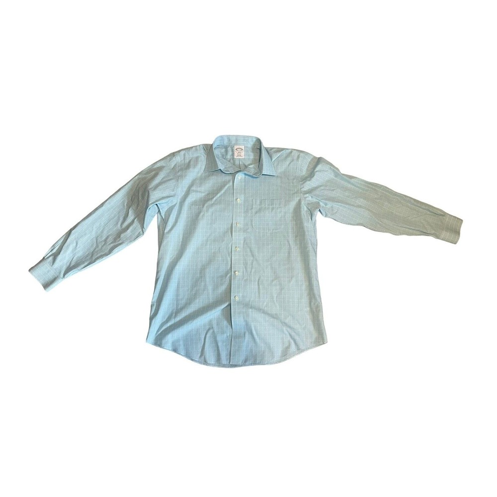 Brooks Brothers Mens Regent Shirt Large 16 1/2-4/5 Blue